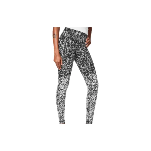 Lululemon Wunder Under Sports Pants Women's Black/White Jacquard