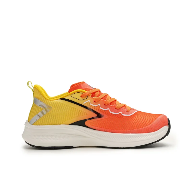 IWZI Anti Slip Wear Resistant Low Top Running Shoes Unisex Amber Orange-1