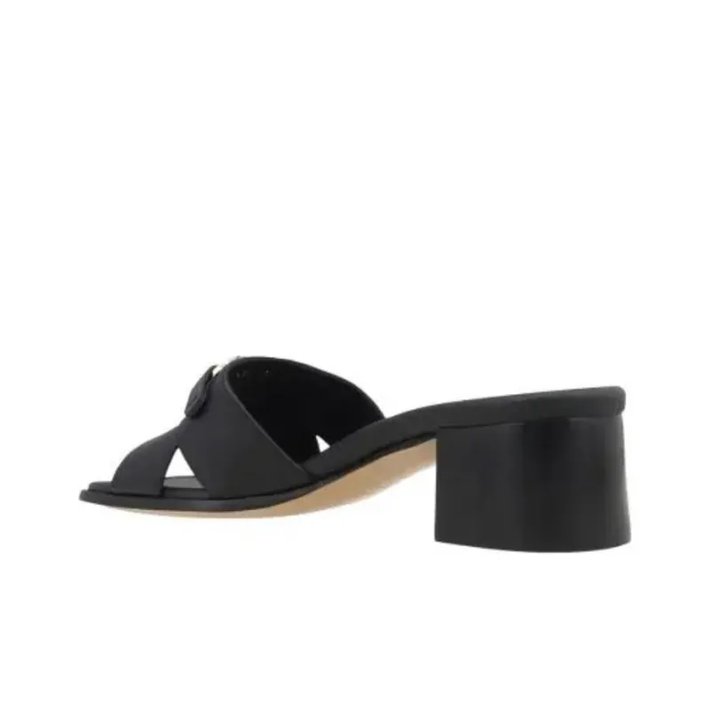 FERRAGAMO Gancini Leather Mules-3