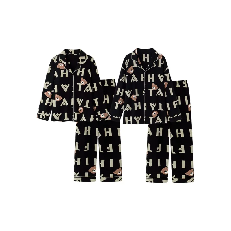 O'MESIK Pajama Set Unisex Black-0