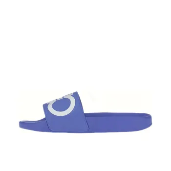 FERRAGAMO GANCINI Fashion Slippers Women's Blue White
