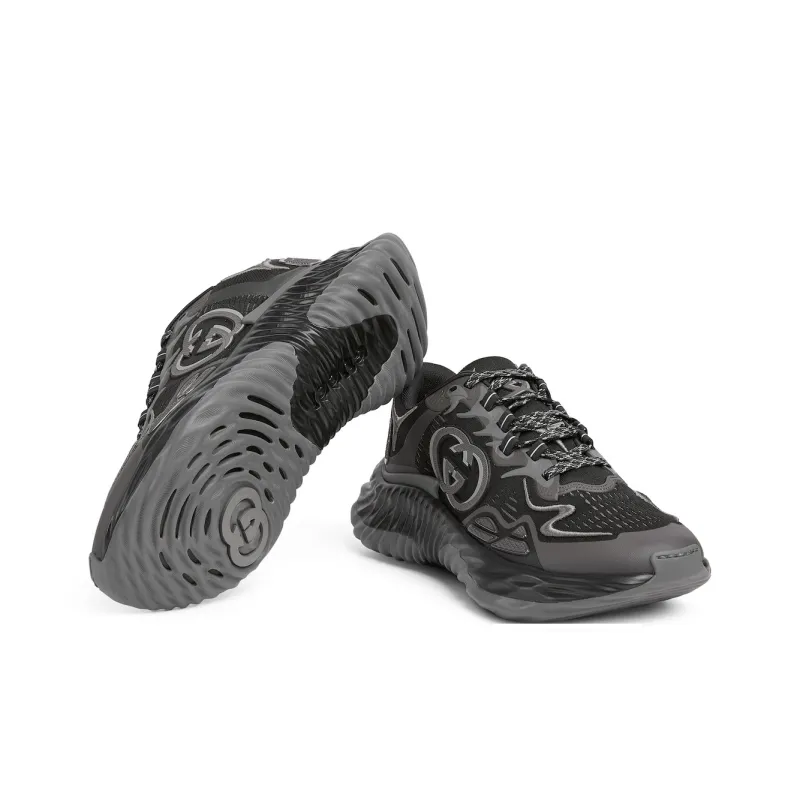 GUCCI Ripple Sneaker 'Black Grey'-5