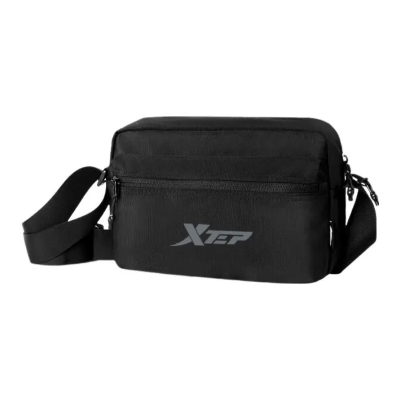 XTEP Polyester Crossbody Bag Regular Men's Black-1