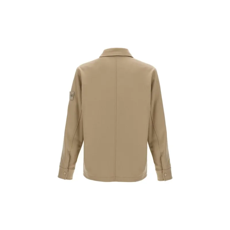STONE ISLAND Ghost Piece Button Up Overshirt-1
