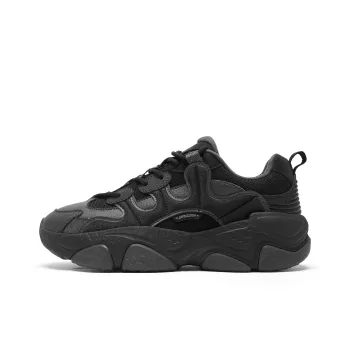 QIAODAN Wilder Height Increasing Wear-Resistant Slip-Resistant Low-Top Casual Shoes Women's Black