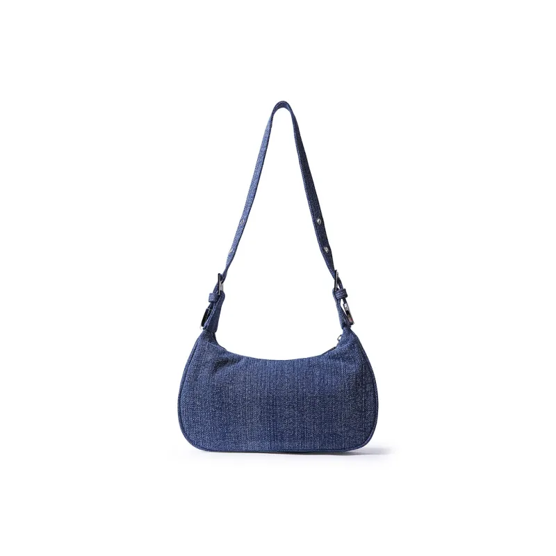 Dubaolu Fabric Shoulder Bag Medium Size Women's Light Blue/navy-8
