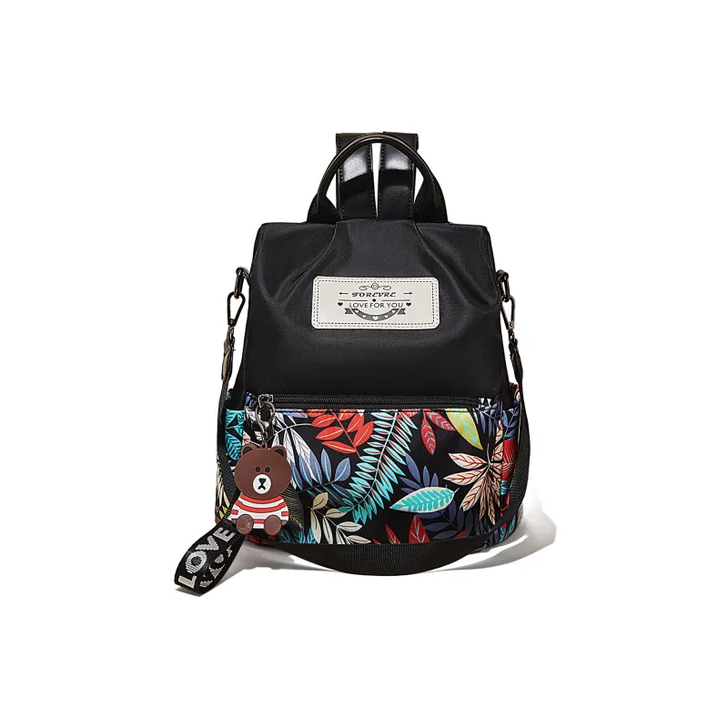 FOXER Fabric Backpack Women's Black-2