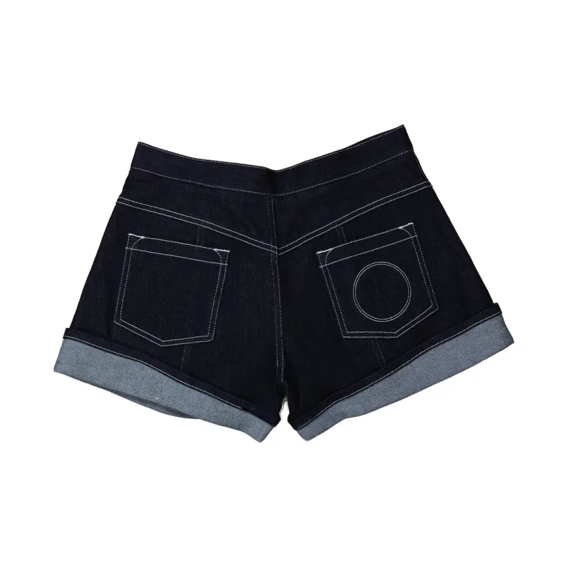 Chloe Denim Shorts Women's Dark Blue-1