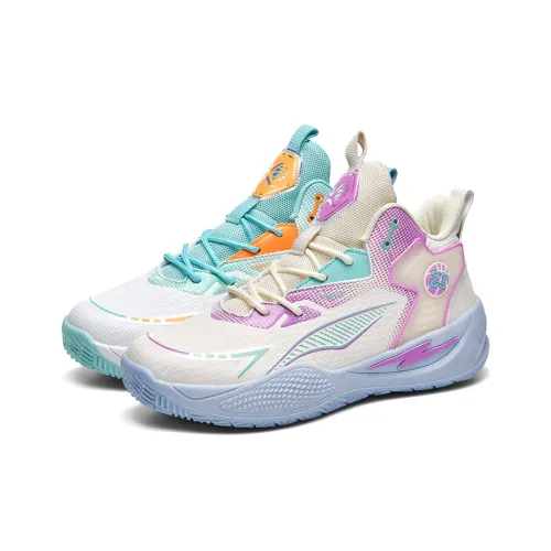Black tailed Deer Cushioning Anti Slip And Wear Resistant High Top Basketball Shoes Unisex Mismatched