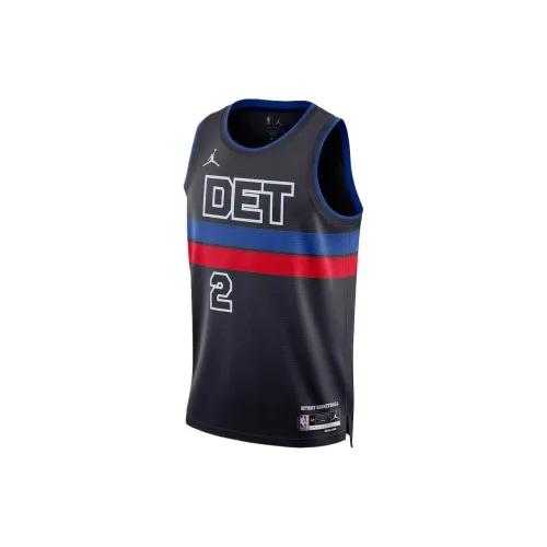 Jordan X NBA Detroit Pistons Basketball Jerseys Unisex Blue