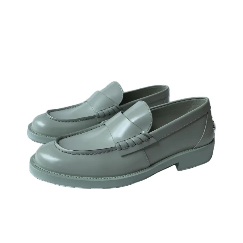 CHANEL Loafers Women's Light Green-2