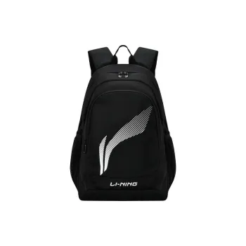 LiNing Polyester Backpack Regular Unisex Black