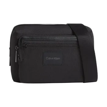 CALVIN KLEIN Recycled Polyester Shoulder Bag Crossbody Bag Men's Black