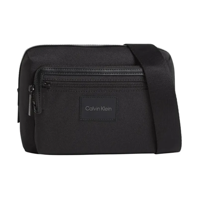 CALVIN KLEIN Recycled Polyester Shoulder Bag Crossbody Bag Men's Black-0