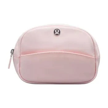 Lululemon Nylon Storage Bag Clutch Mini Women's Light Pink