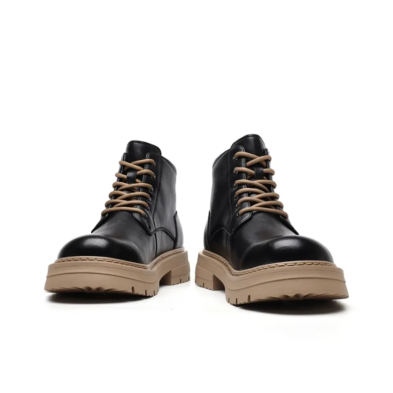 LUOGOKS Men's Casual Shoes Men High Top-7