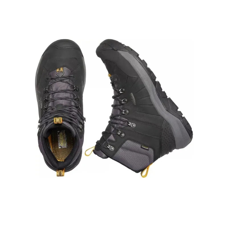 KEEN REVEL MID Polar Slip Resistant, Abrasion Resistant, Waterproof Mid Top Hiking Shoes Men's Black Gray-3