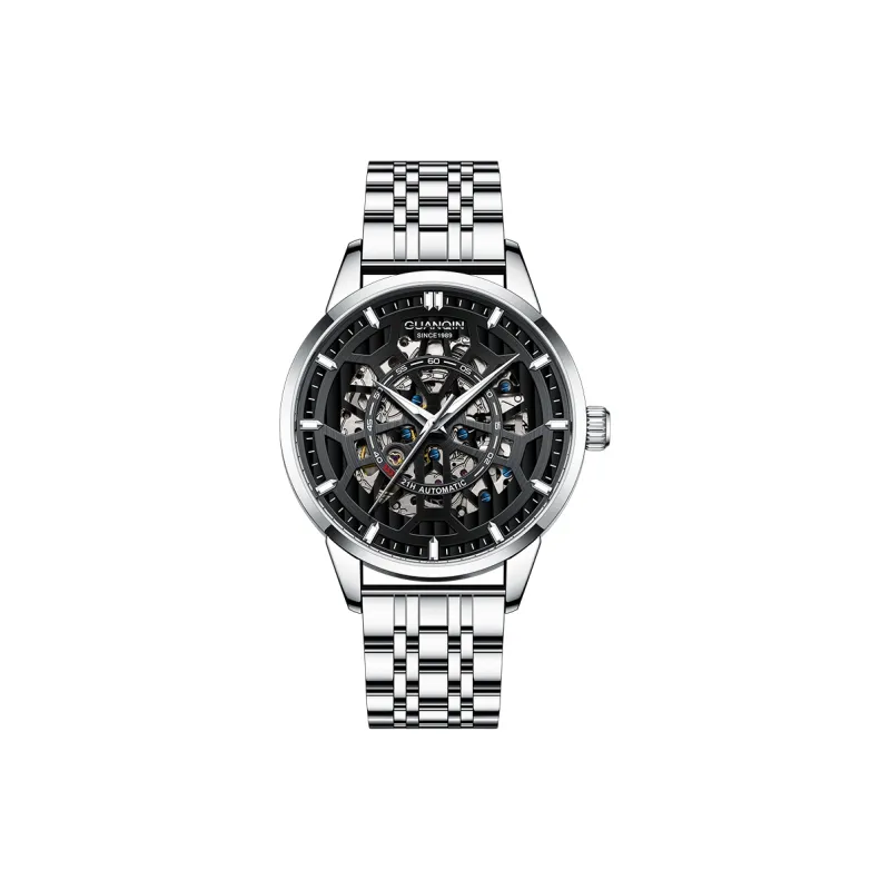 GUANQIN GJ16420 Automatic Mechanical Movement Watch Men's Watches White Dial-8