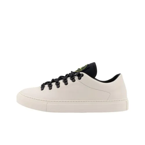 STONE ISLAND Skateboard Shoes Men Low-Top White