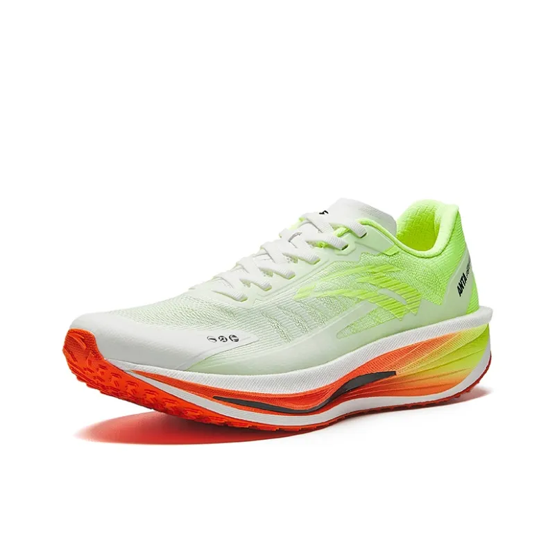 Anta Anti-Slip Wear-Resistant Low-Top Casual Running Shoes Men's White Green-1