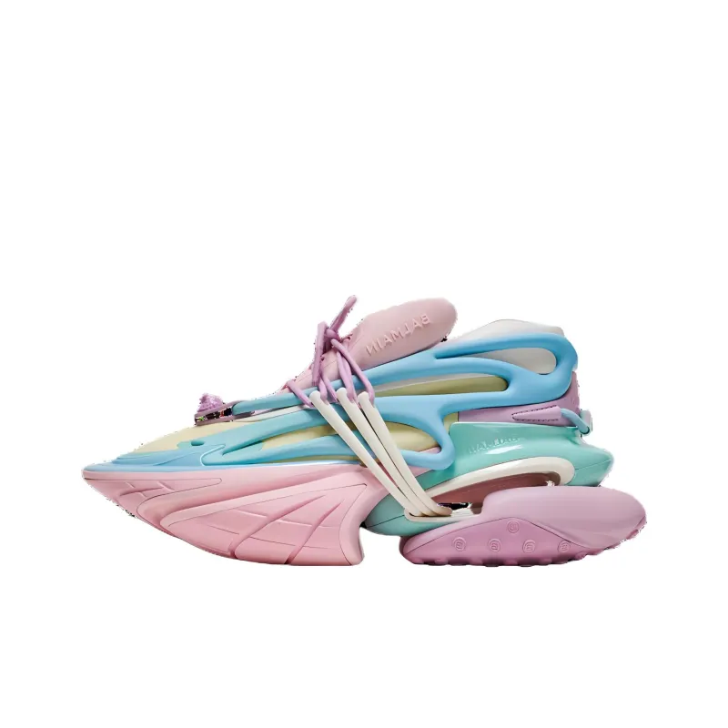 BALMAIN Women's Unicorn Low 'Multi-Color Pastels'-0