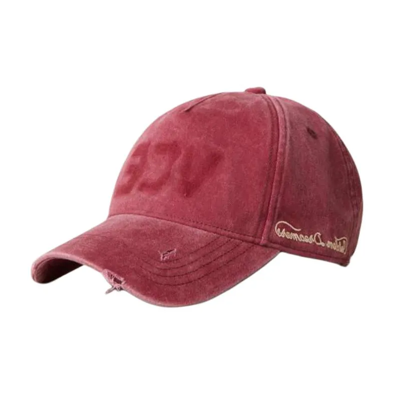 Golden Goose Distressed-effect Cotton Baseball Cap-0