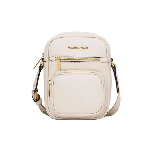 MICHAEL KORS Jet Set Cow Leather Crossbody Bag Shoulder Bag Medium Size Women's Cream White