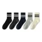 Black 1-Dark Gray 1-Navy Blue 1-Gray 1-White 1[5 Pack]