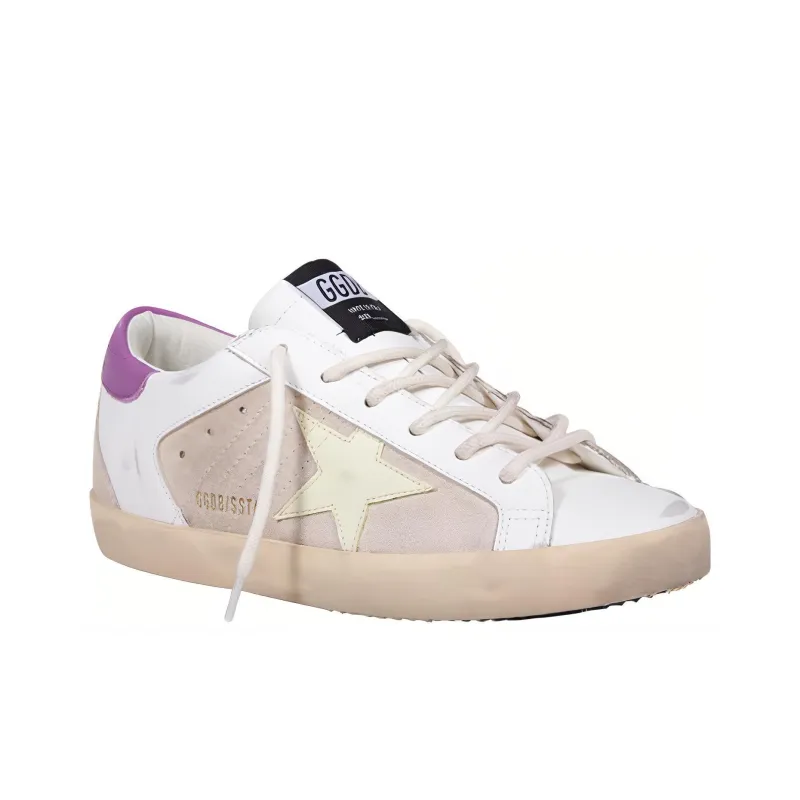 Golden Goose Super Star Low Top Skateboard Shoes Women's Pink Vintage Version-2