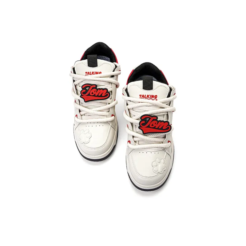 TALKING TOM Skateboard Shoes Unisex Low Top China Red-1