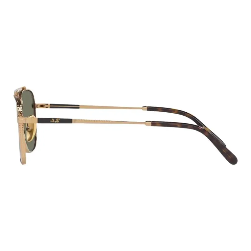 RayBan Titanium Material Aviator Sunglasses Unisex Gold-2