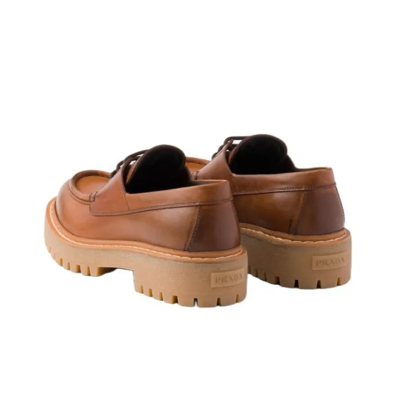 PRADA Loafers Women's Brown-3