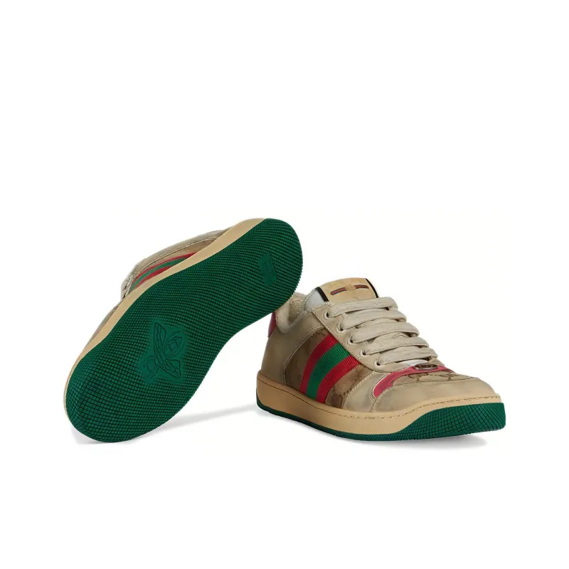 GUCCI Women's Screener 'Distressed Pink Green' Women's-4