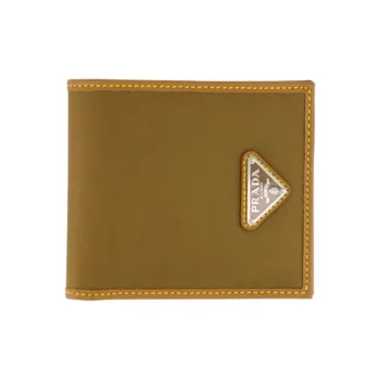 PRADA Recycled Nylon Wallet Men's Brown