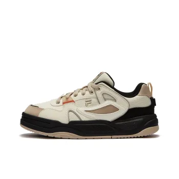 FILA FUSION BANK II Low Top Skateboard Shoes Women's White Yellow