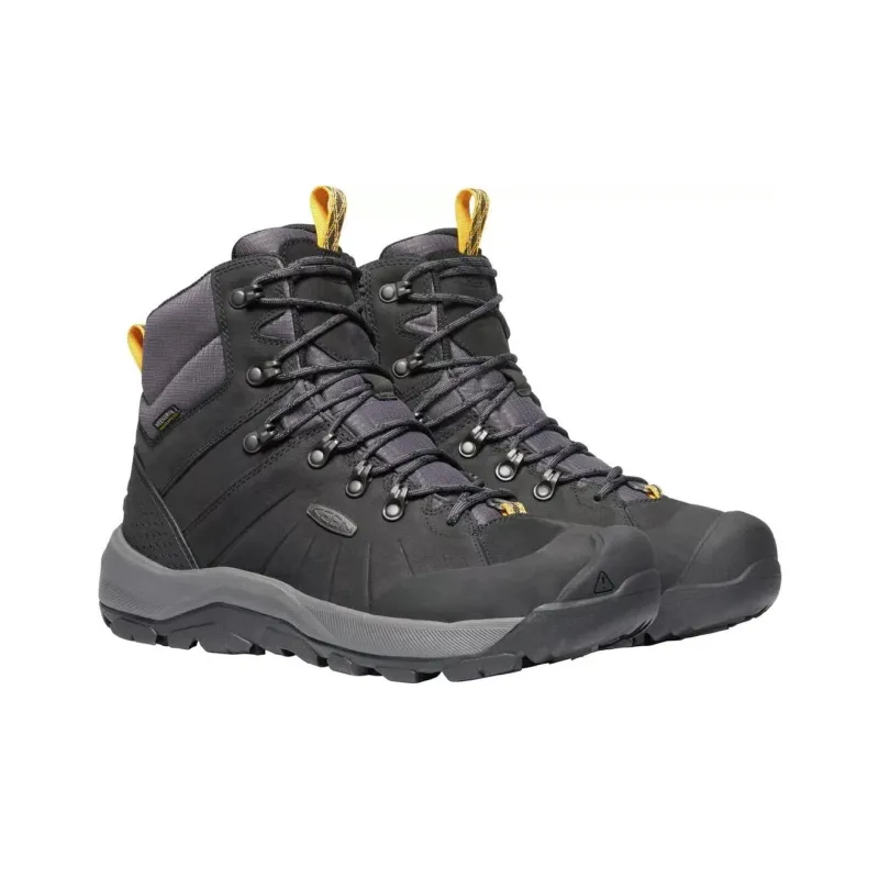 KEEN REVEL MID Polar Slip Resistant, Abrasion Resistant, Waterproof Mid Top Hiking Shoes Men's Black Gray-2
