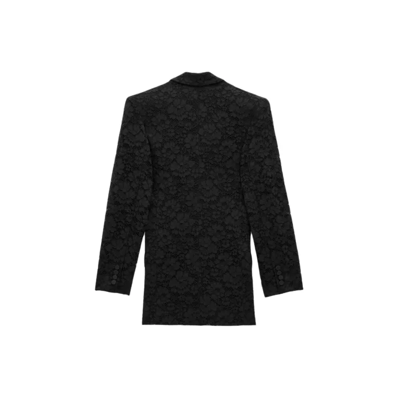 SAINT LAURENT Double Breasted Tuxedo Jacket-1