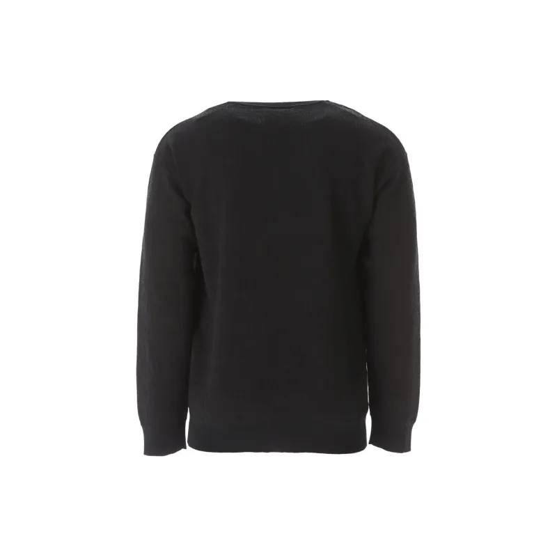MOSCHINO Logo Intarsia Crewneck Knitted Jumper-1