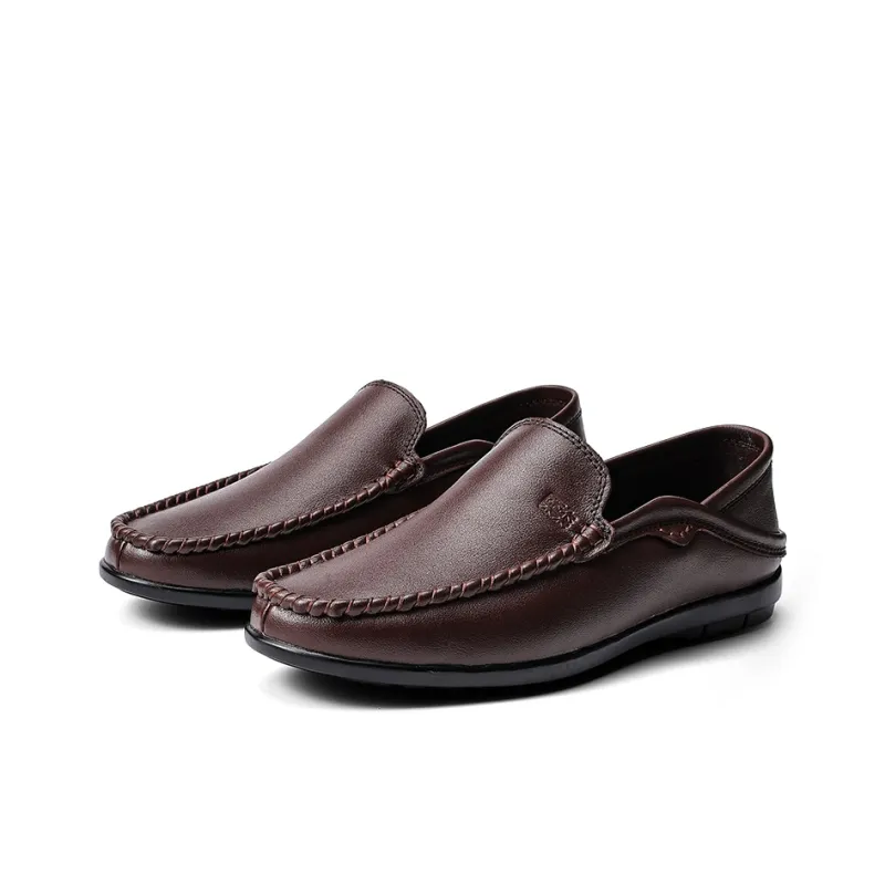Mulinsen Men's Casual Shoes Men Low Top Black/Brown/White-7