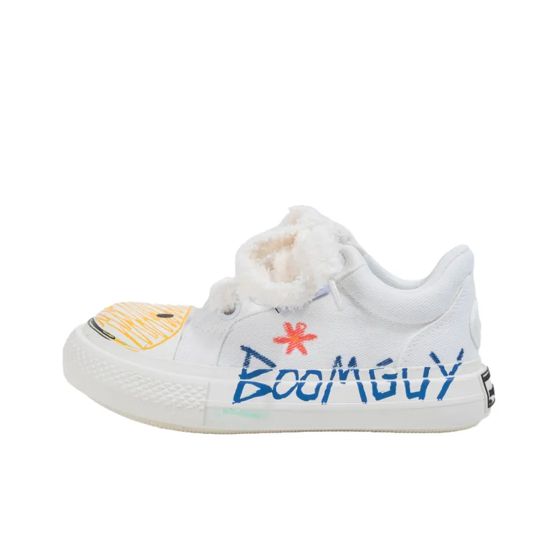 BOOM GUY Canvas Shoes Unisex Low Top Yellow/Pink-2