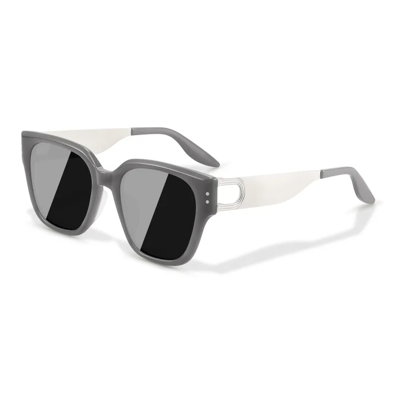 PULAIS Plate Frame Square Sunglasses Unisex-13