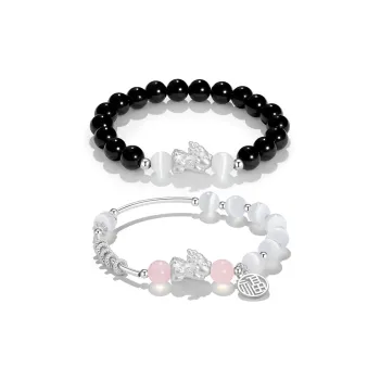 Central Fashion Obsidian Jade Bracelet, Good Luck Unisex