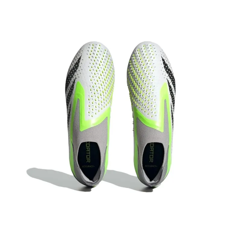 Adidas Predator Accuracy+ Fg Cloud White Core Black Lucid Lemon-5