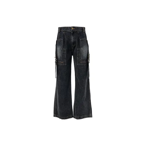 BENMYSHOWER Jeans Unisex Navy Blue