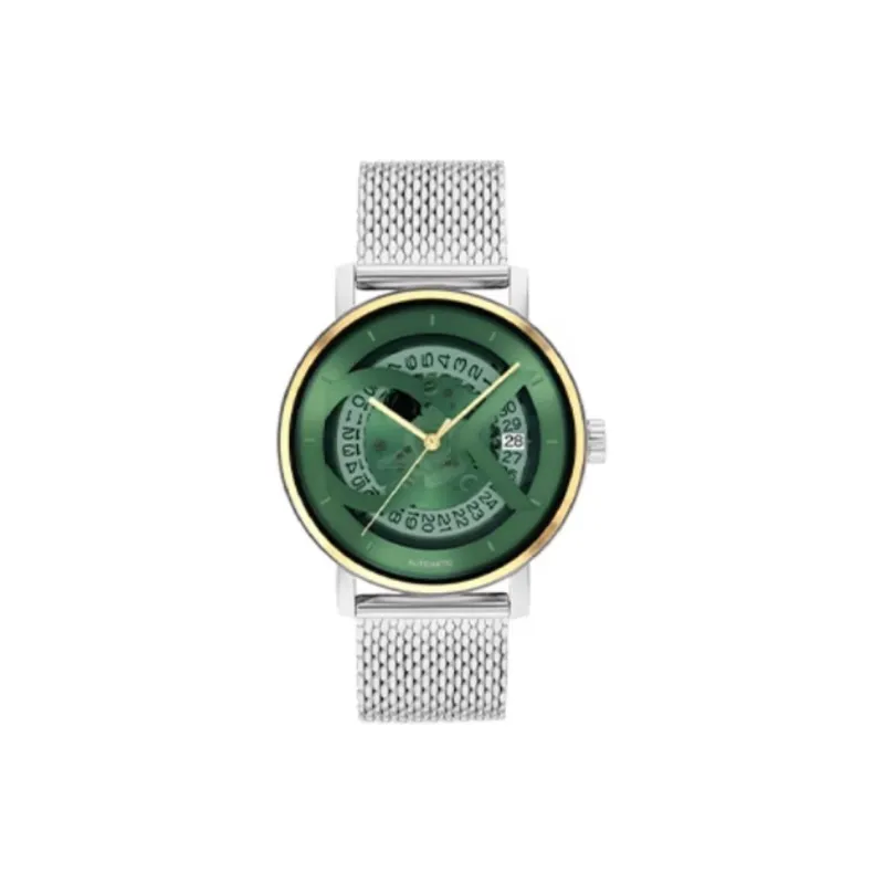 CALVIN KLEIN Wrist Watch Automatic Mechanical Movement Steel Strap 40mm Green Dial Unisex-0