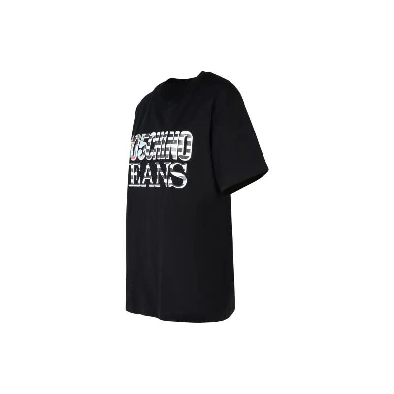 MOSCHINO Jeans Logo Printed Crewneck T Shirt-2