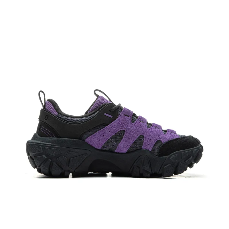 LiNing Dunes Cushioning Anti Slip Wear Resistant Breathable Height Increasing Low Top Casual Shoes Women's Black Purple-1