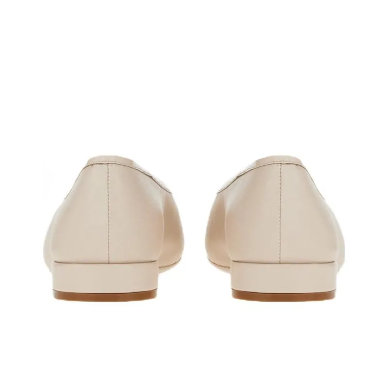 FERRAGAMO Flat Shoes Women's White-4