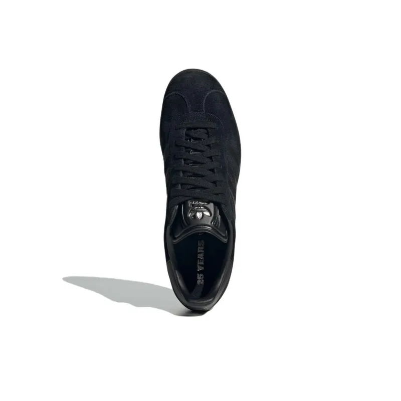 Adidas Gazelle All Black Silver Metallic-3