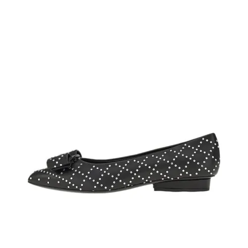 FERRAGAMO Viva Flat Shoes Women's Black